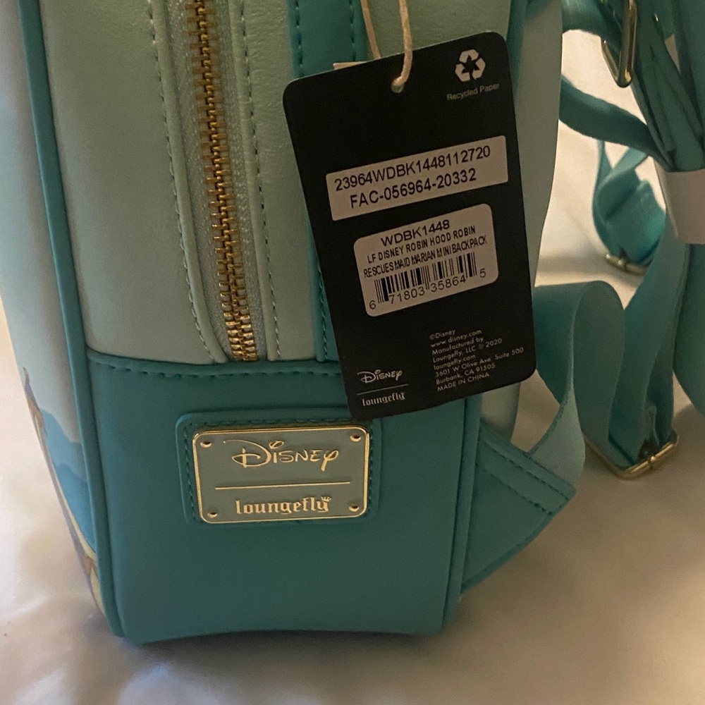 NWTs Loungefly Robin Hood and Maid Marian Backpack - Picture 3 of 4